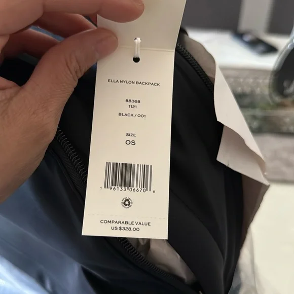 NWT tory burch ella nylon backpack in black 88368 - Picture 10 of 11